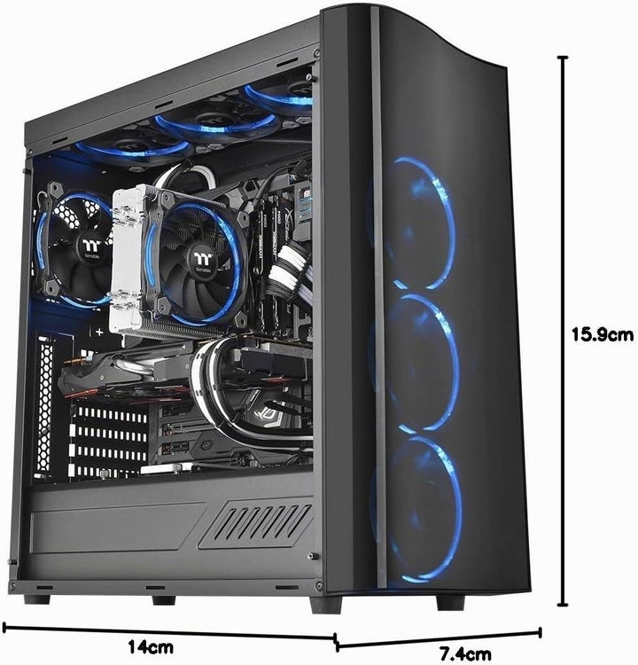 Thermaltake Riing Silent 12 RGB Sync Edition CPU-Kühler (kompatibel mit ASUS, Gigabyte, MSI, Asrock
