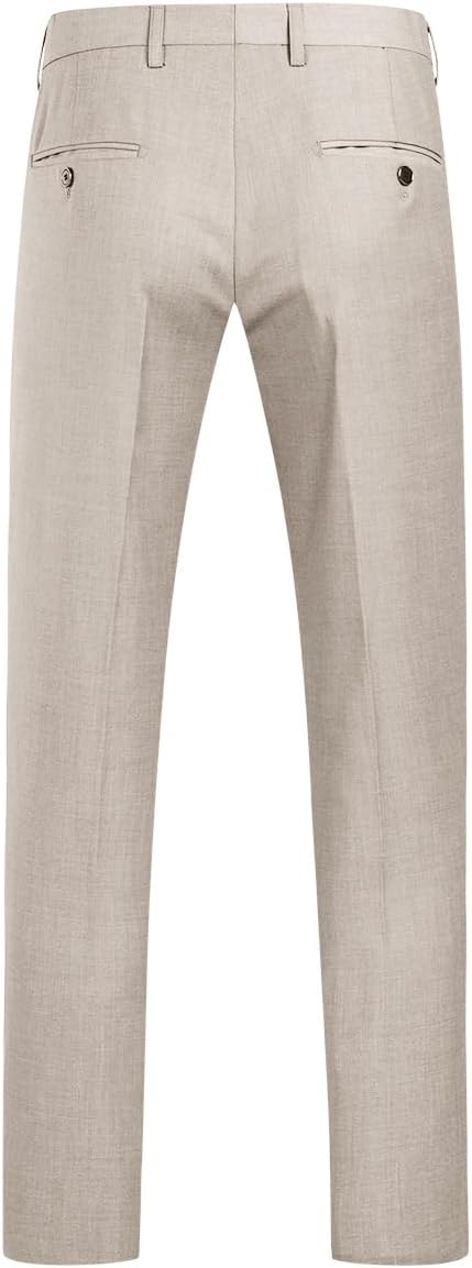 Allthemen Anzug Herren Anzüge Slim Fit 2 Teilig Business Herrenanzug Sakko Hose XL Beige, XL Beige