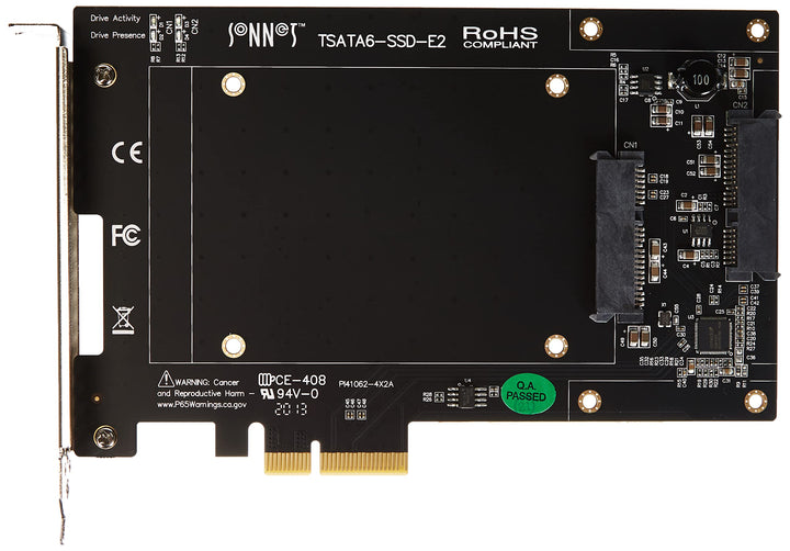Sonnet Tempo Erweiterungskarte für SATA SSDs 6 GBit/s PCIe 2.0, TSATA6-SSD-E2, Schwarz