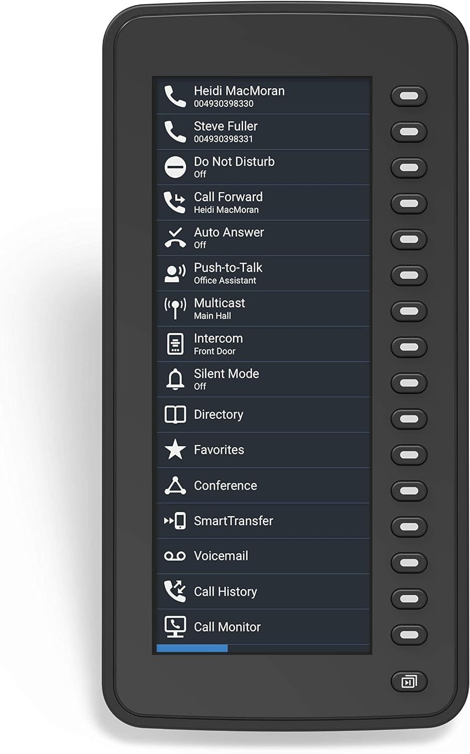 Snom D7C Farb-USB-Erweiterungsmodul für D7xx-Telefone (hochauflösendes Farbdisplay mit Hintergrundbe