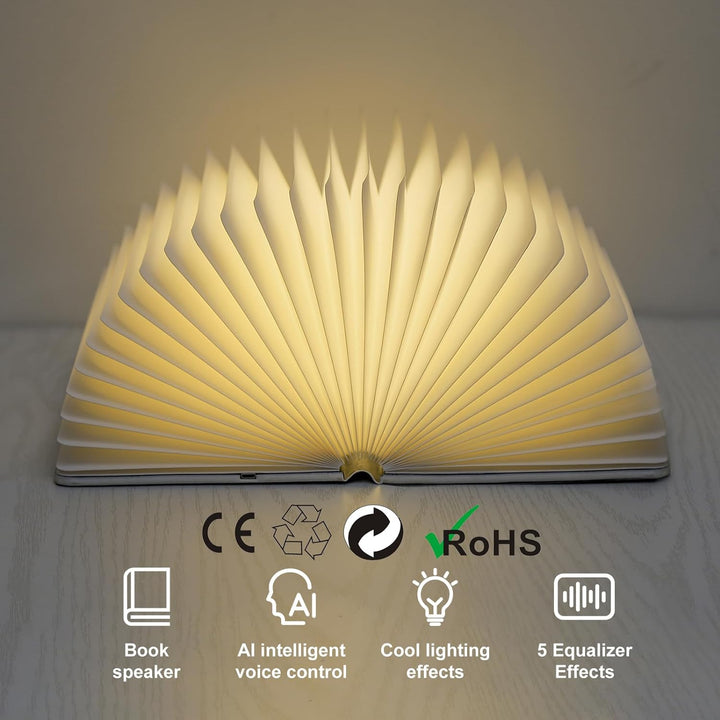 QXMGCBOK 3D Drachen geformte Relief Bluetooth Buch Lautsprecher, Nachtlicht, 3W tragbare drahtlose B