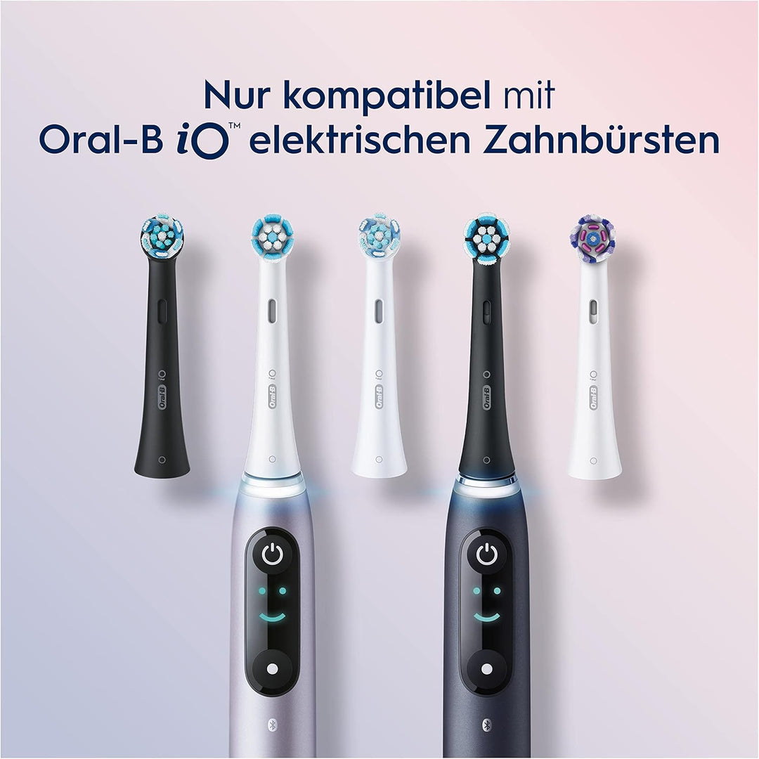 Oral-B iO Sanfte Reinigung Aufsteckbürsten für elektrische Zahnbürste, 2 Stück, sanfte Zahnreinigung