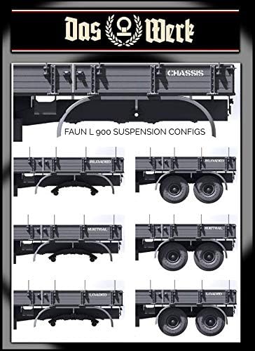 DAS WERK DW35003 1/35 Faun Fahrzeuge L900 incl. SdAnh 115, Mehrfarbig