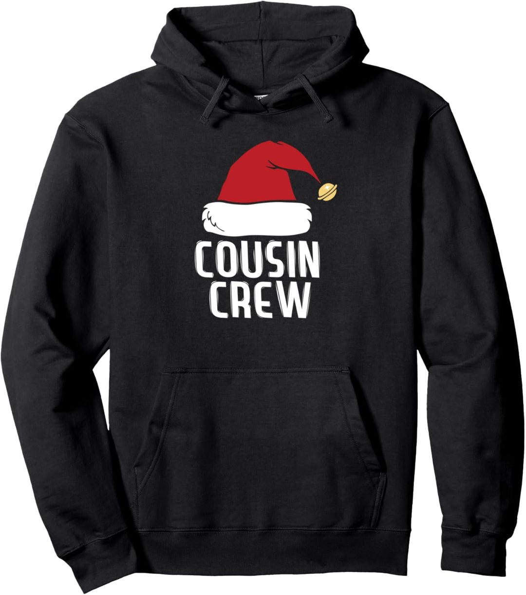 Funny Family Christmas Matching Pajama Gift For Cousins Hat Pullover Hoodie