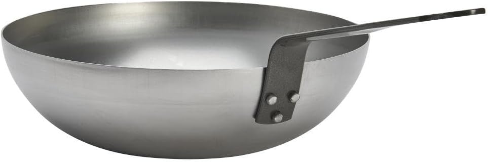 DE BUYER Wokpfanne aus Eisen, Durchmesser 28 cm