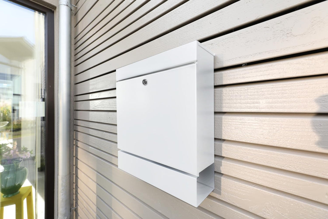 BURG-WÄCHTER Briefkasten Edelstahl mit Zeitungsbox, DIN C4 Einwurf-Format, Mit 2 Schlüssel, Seattle