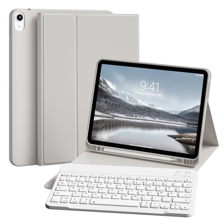 Tastatur Hülle für iPad 10. Generation 10,9" 2022 & iPad 11th Gen A16 2025 mit Stifthalter, TPU Rück