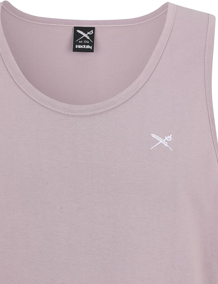 IRIEDAILY Herren Tank Top MINI Flag Bio-Baumwolle Regular Fit S Mauve, S Mauve