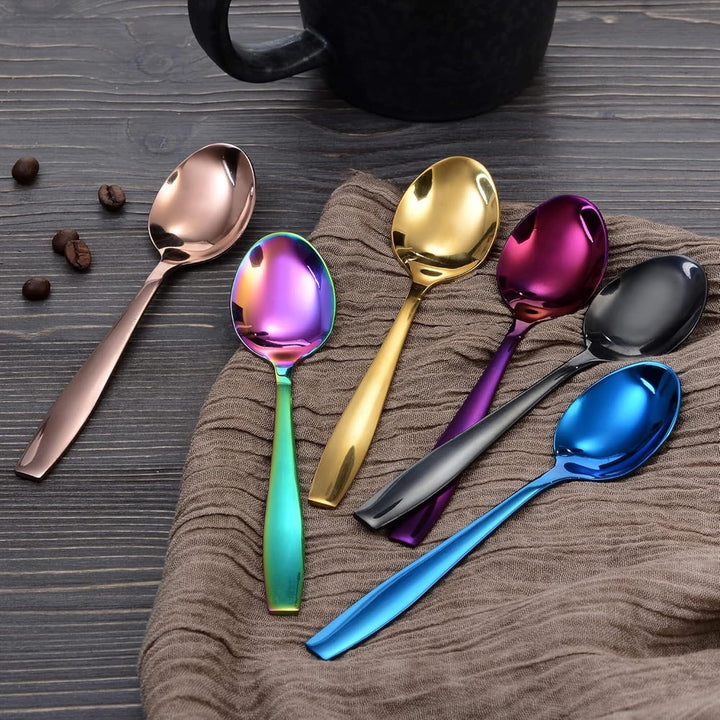 Kuchengabeln und Kaffeelöffel Set Königstein, 12-teilig, bunt Bunt 12-teilig | Kaffeelöffel &amp; Kuchen