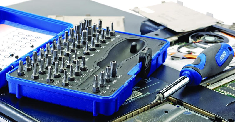 Draper 82399 Sicherheitsschraubendreher mit Schraubendreher, Schwarz, Blau und Silber, Set (45-teili