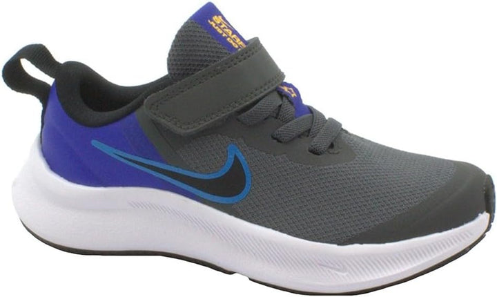 Nike Jungen Star Runner 3 Sneaker 22 EU Eisengrau Schwarzblauer Blitz, 22 EU Eisengrau Schwarzblauer