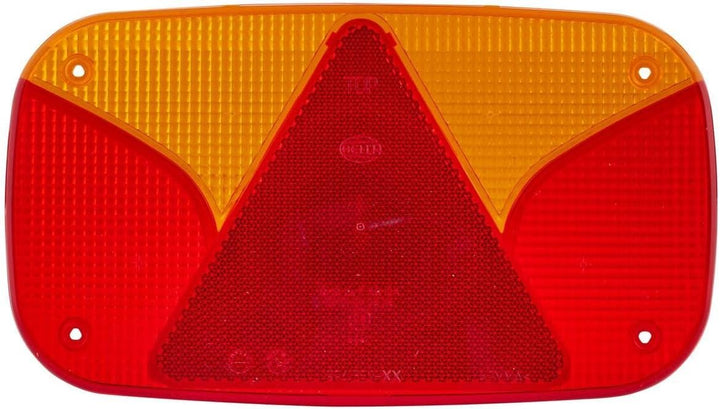 HELLA - Heckleuchte - Glühlampe - 12V - Anbau/geschraubt - Lichtscheibenfarbe: weiss/rot - Stecker:
