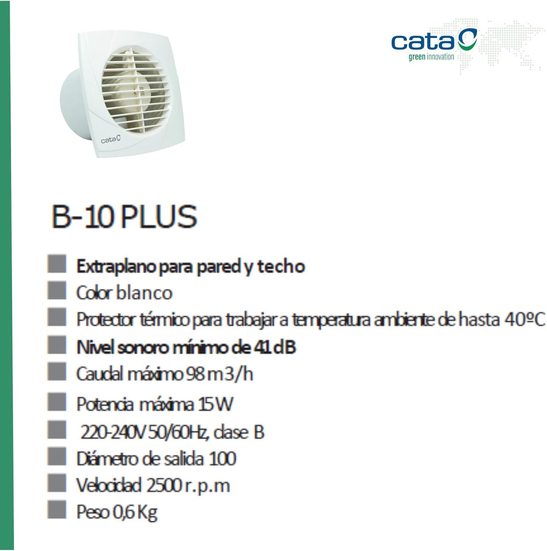 Cata M57714 - Extractor de baño b 10 plus B-10 Plus, B-10 Plus