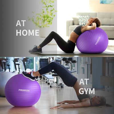 PROIRON Gymnastikball Pezziball Sitzball Trainingsball Fitnessball & Balance für Core-Training mit P