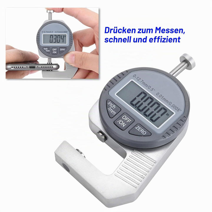 Digitales Dickenmessgerät, Flaches Dickenmessgerät, Dickenmessgerät, Papierdickenmessgerät, Metalldi