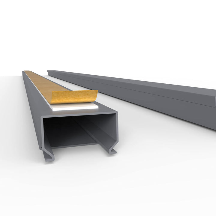 Kabelkanal Selbstklebend Pro mit Schaumklebeband, Kabelschacht 50m 25x16mm - 50x1m, Gray - Grau 50m