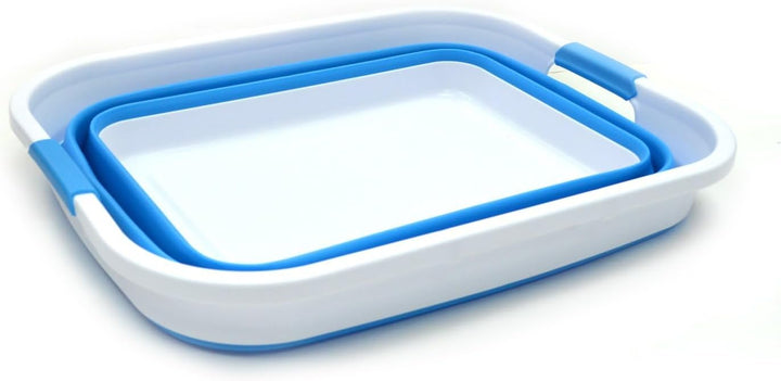 SAMMART 41L Collapsible Plastic Laundry Basket - Foldable Pop Up Storage Container/Organizer - Porta