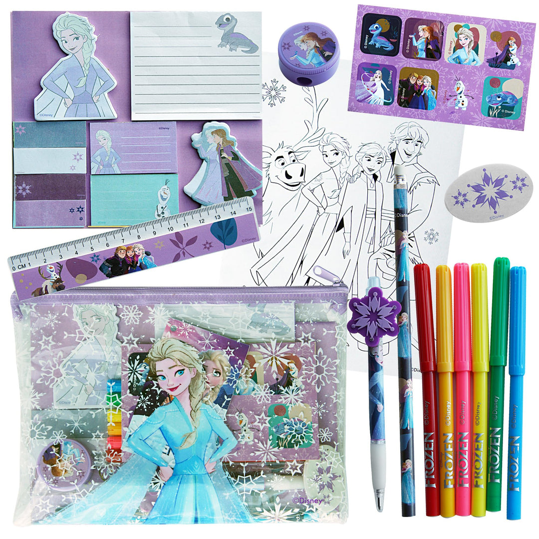 Disney - Frozen Federmäppchen für Mädchen - Frozen Stifte -Set mit Bleistiften, Stickern und Zeichen