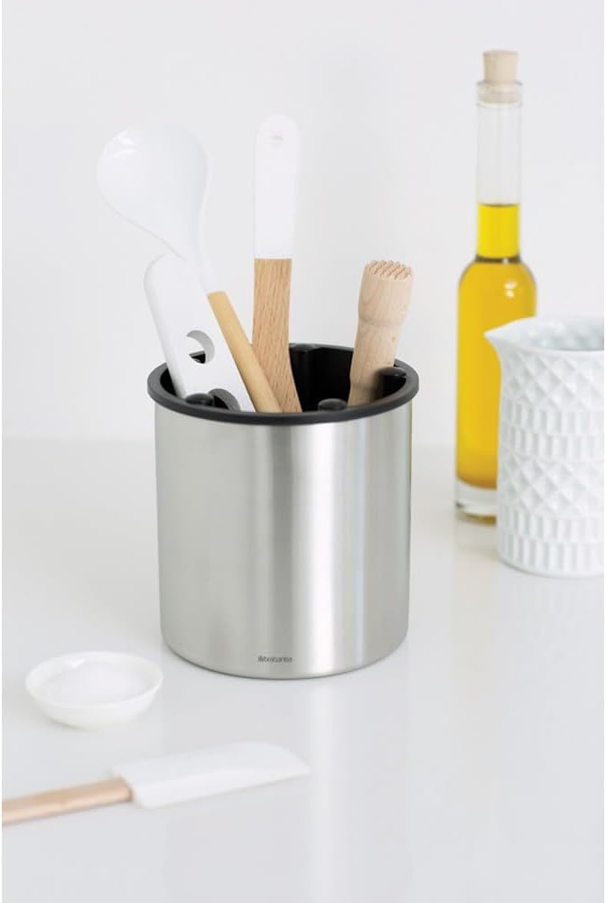 Brabantia Renew Collection Badezimmer-Set, Kunststoff, Weiss, Set of 3 White, White