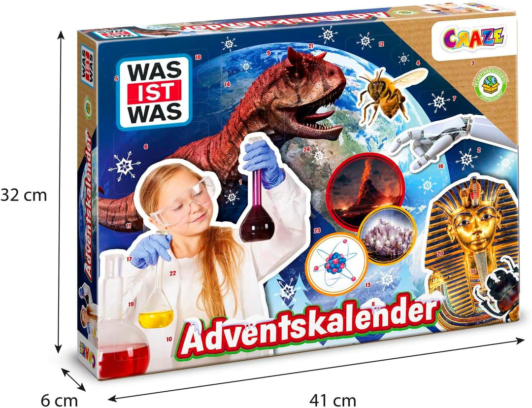 CRAZE was IST was Wissenschaft Adventskalender – Spielzeug-Adventskalender mit Experimenten für Kind