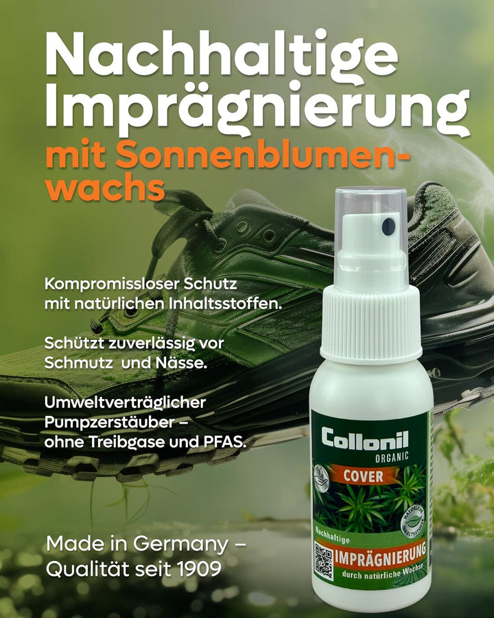 Collonil Organic Starter Kit Schuhpflege Set mit Bürste & Reinigungstuch | Organic Clean + Organic C