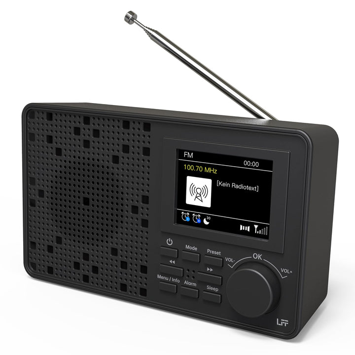 DAB Radio, LFF DAB Plus Radio, DAB Digitalradio, Digital Radio mit Bluetooth, Kleines Radio mit Netz