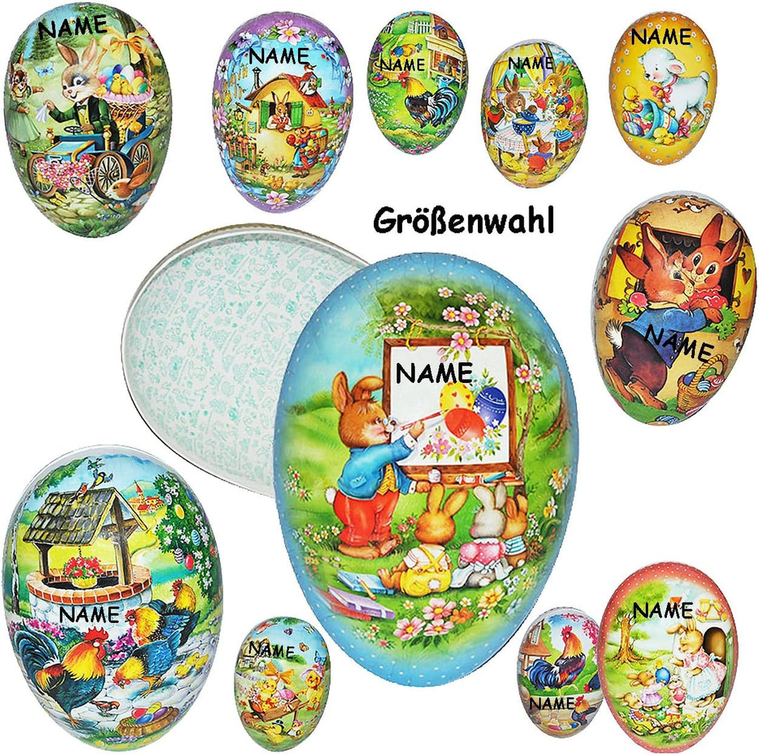 Osterei/Ei zum Befüllen Grösse & Anzahl frei wählbar 9 bis 36 cm - Hasen - Hasen Küken Blumen einfar