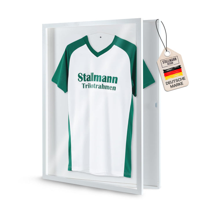 Stallmann Design Trikotrahmen 'Easy Click & Fill' | Rahmen-Farbe: Weiss | Hintergrund: Weiss | Gröss