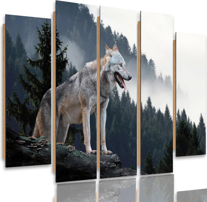 Feeby. Wandbild - 5 Teile - Deko Bilder, gedrucktes Bild, Deco Panel, Foto, Kunstdrucke, 5-Teilig, T