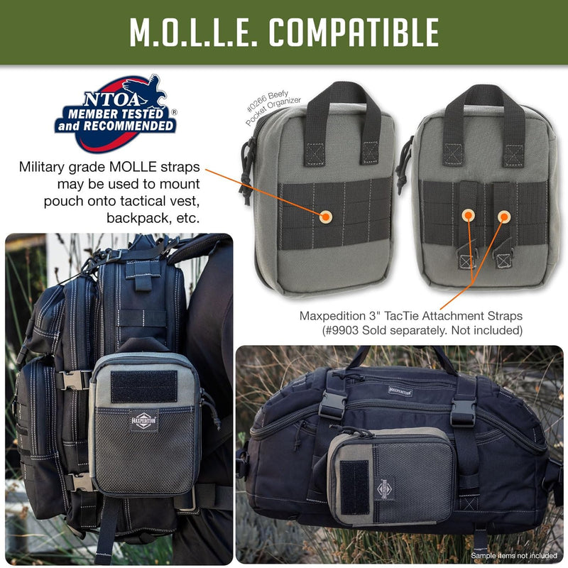 Maxpedition Beefy Pocket Organizer Tasche Einheitsgrösse Wolf-Grau, Einheitsgrösse Wolf-Grau
