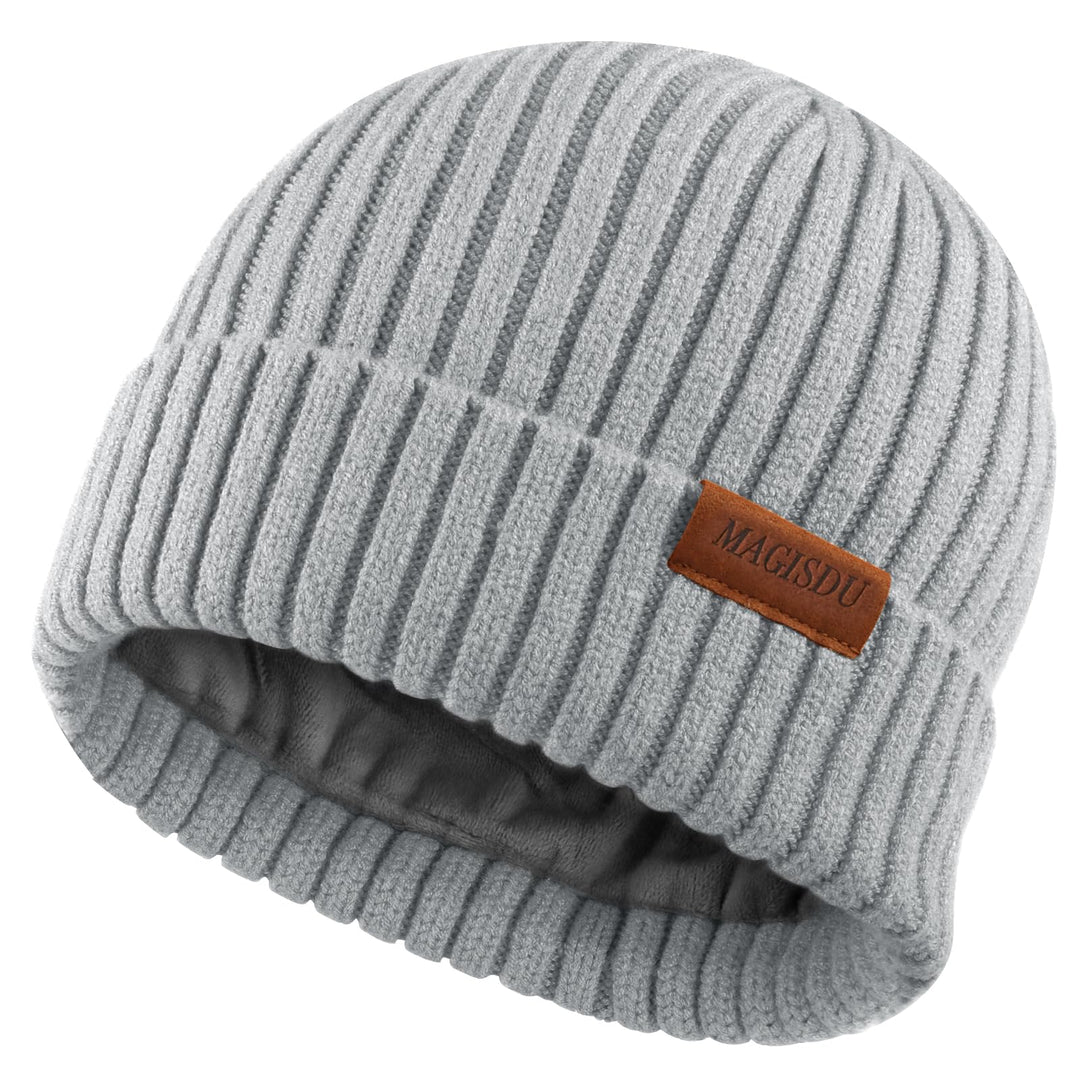 MAGISDU Baby Wintermütze Kinder Merino Mütze Jungen&Mädchen Wollmütze Strickmütze Winter Beanie Ther