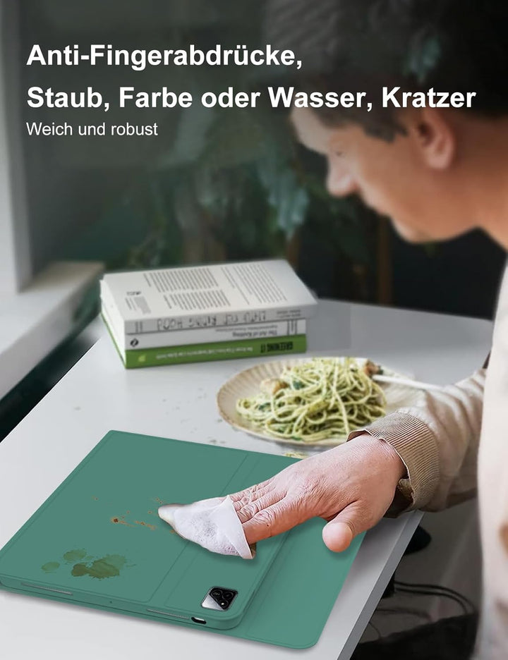 Tastatur Hülle für Xiaomi Pad 7/7 Pro 11.2 Zoll 2024, Deutsches QWERTZ, Magnetisch Abnehmbarer Deuts