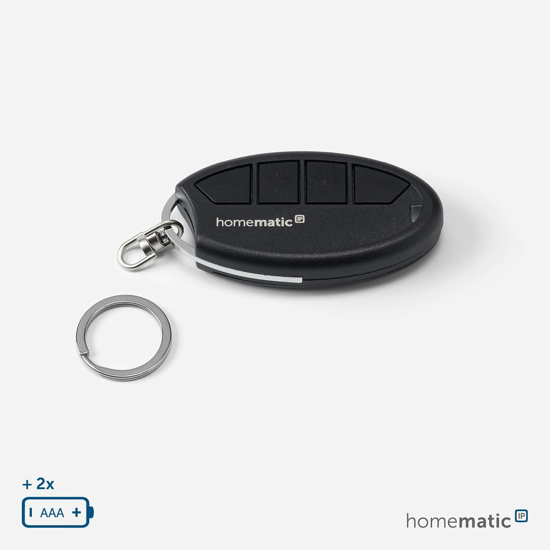 Homematic IP Smart Home Schlüsselbundfernbedienung – 4 Tasten, Zubehör für Ihr Homematic IP Smart Ho