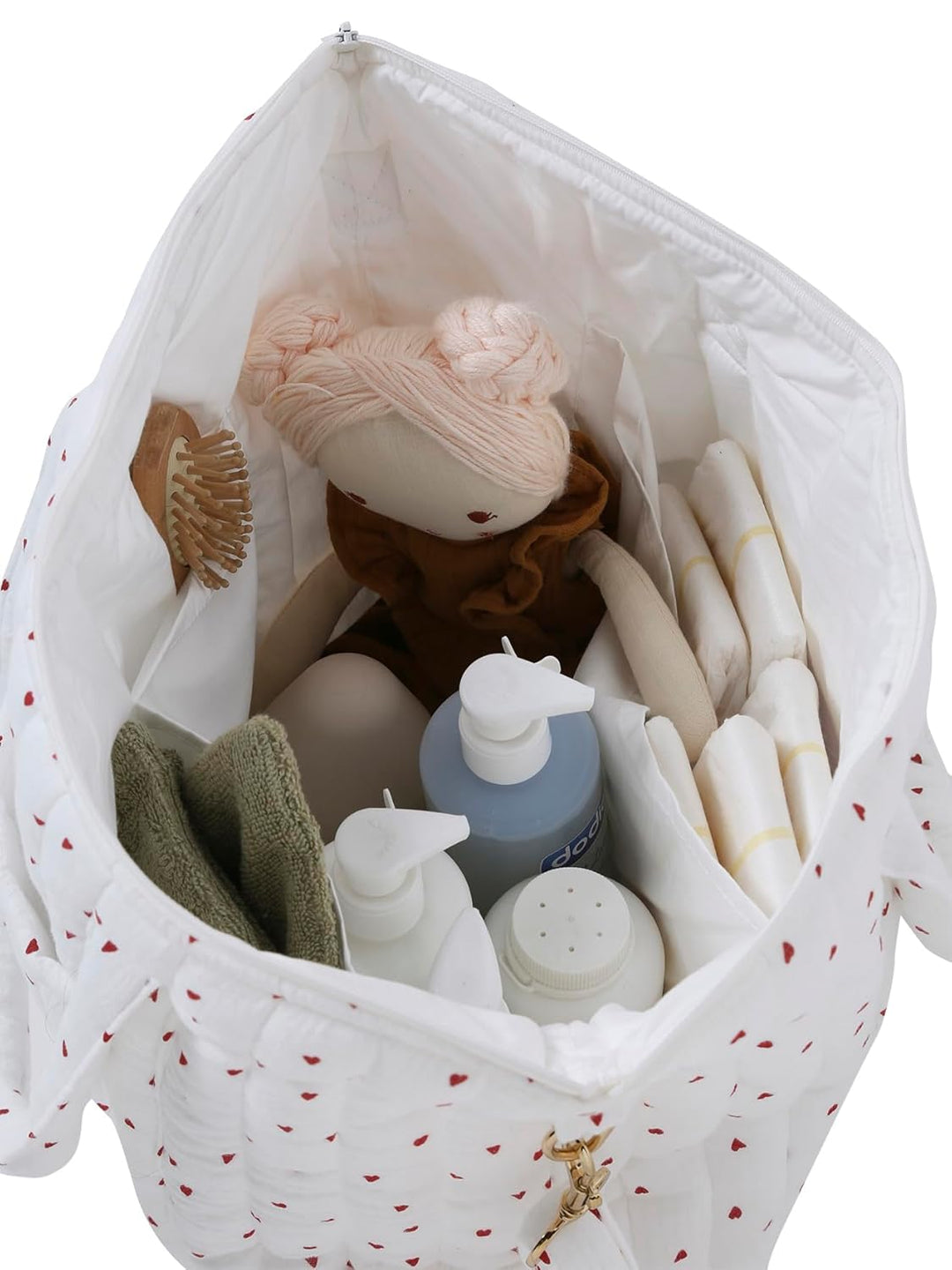 VERTBAUDET Wickeltasche mit Vanillefeder, TU, Vanille