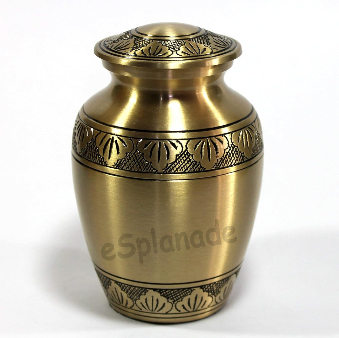 eSplanade Metall-Urnen-Gedenkglas-Behälter (Bronze), Bronze