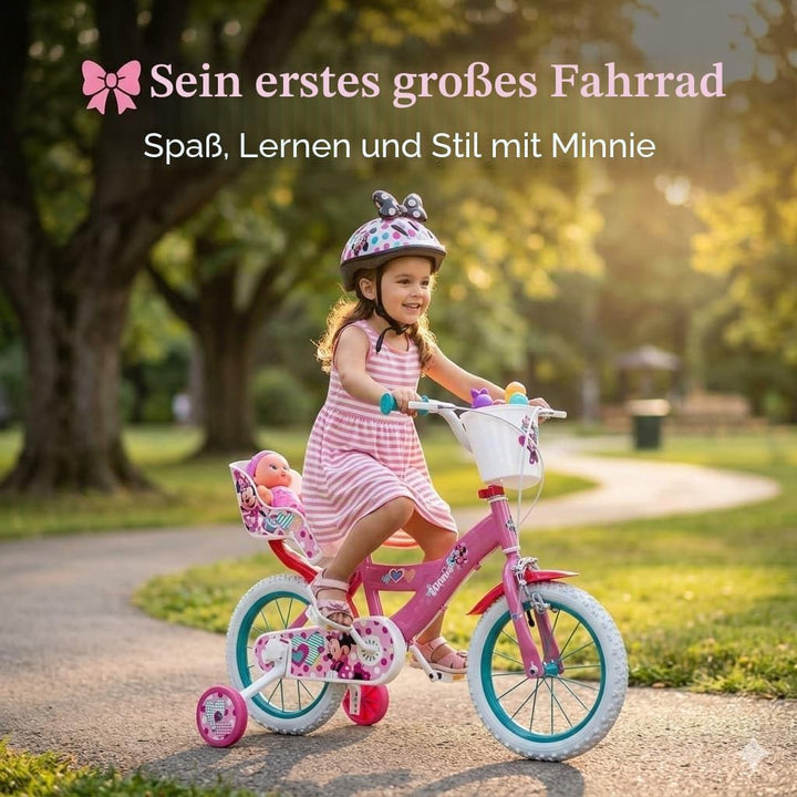 Toimsa Jugend Unisex Fahrrad Minnie Huffy 14" 4-6 Jahre 14613, bunt, años