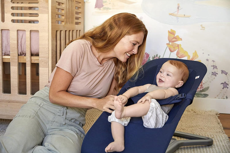 Ergobaby 3-in-1 Evolve Bouncer, Ergonomische Babywippe für Neugeborene ab Geburt bis zum Kleinkind,