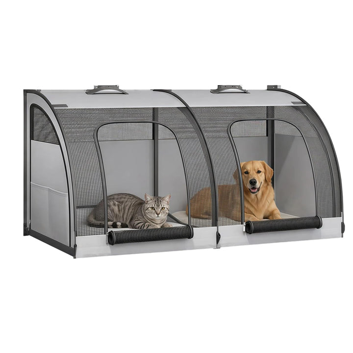 Flatbare Hundeautositz, Waschbares Katzentransportbox, Wasserdichter Hundetransportbox, Extra Stabil