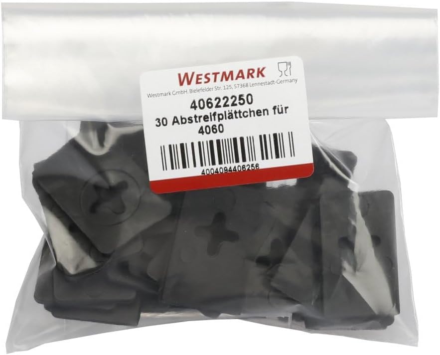 Westmark 30 Ersatz-/Abstreifeinsätze/Gummi-Plättchen für Kirschentkerner und Pflaumenentsteiner Stei