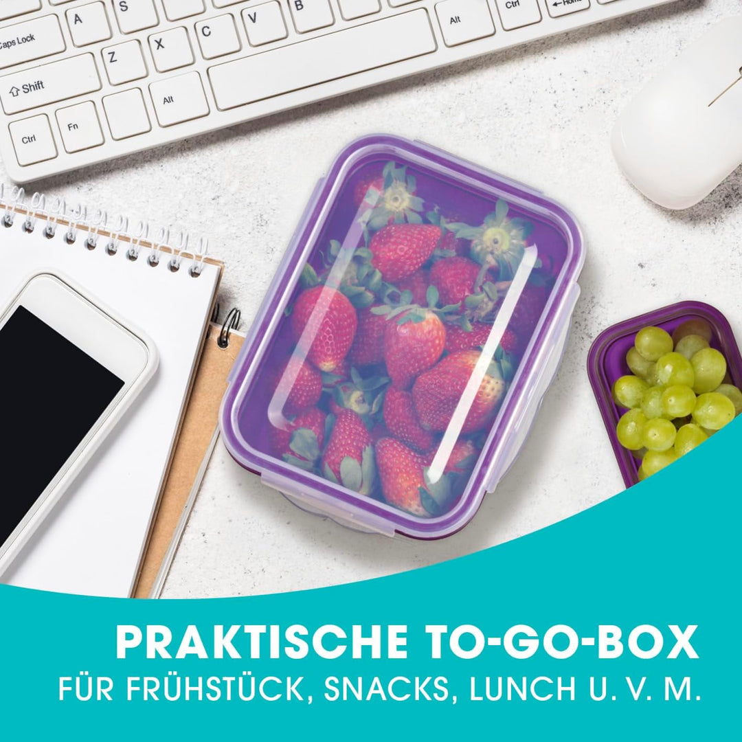 GOURMETmaxx Frischhaltedosen klick-it 72er Set | Spülmaschinen- Mikrowellen- Gefrierschrankgeeignet