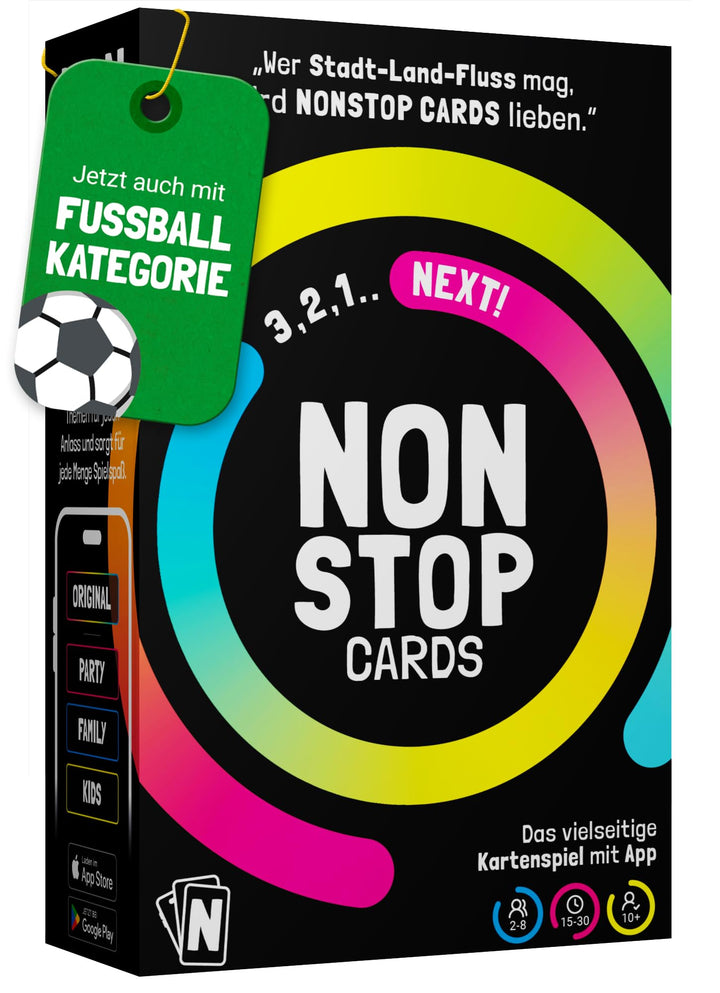 Lustiges Kartenspiel mit App | Gesellschaftsspiel für Erwachsene &amp; Jugendliche | Stadt Land Fluss Wo
