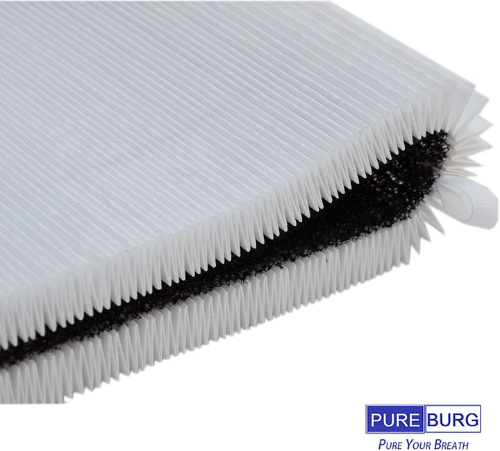 PUREBURG Ersatz-HEPA kompatibel mit Blueair Blue Pure 411/411+/3210 Luftreiniger,H13 True HEPA und A