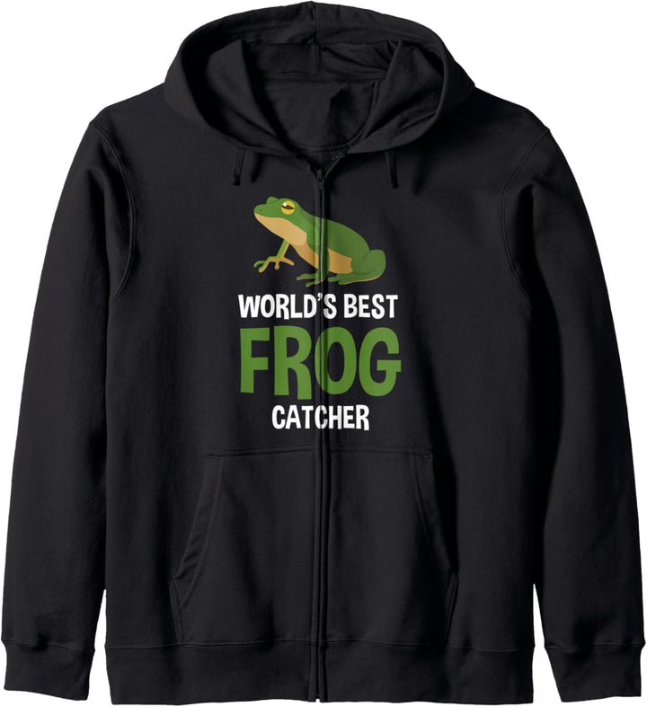 Weltbester Froschfänger Kinder Jungs Mädchen Frosch Kapuzenjacke