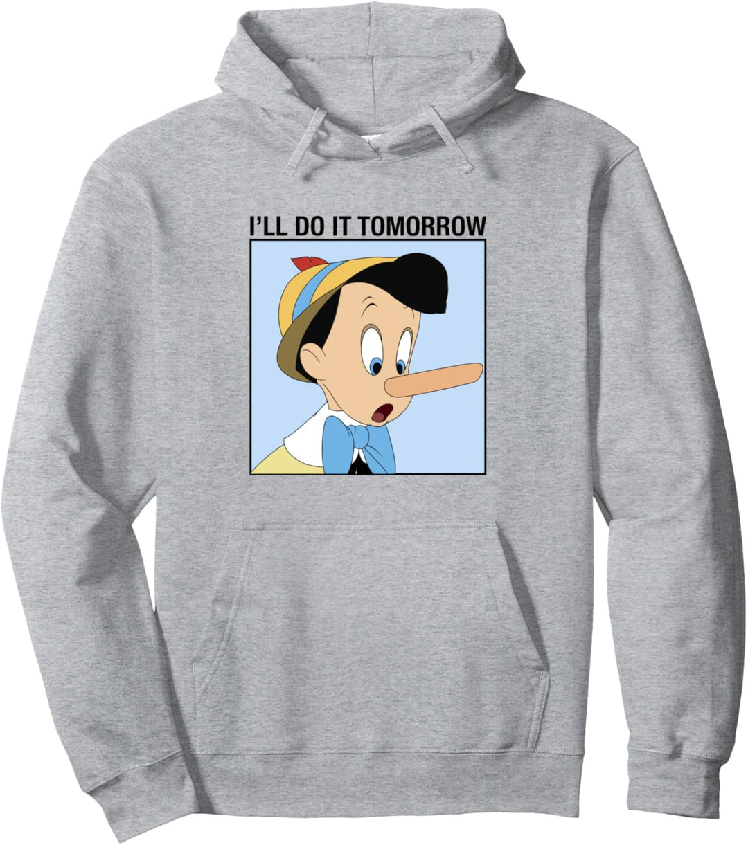 Disney Pinocchio Ich mache es morgen Pullover Hoodie