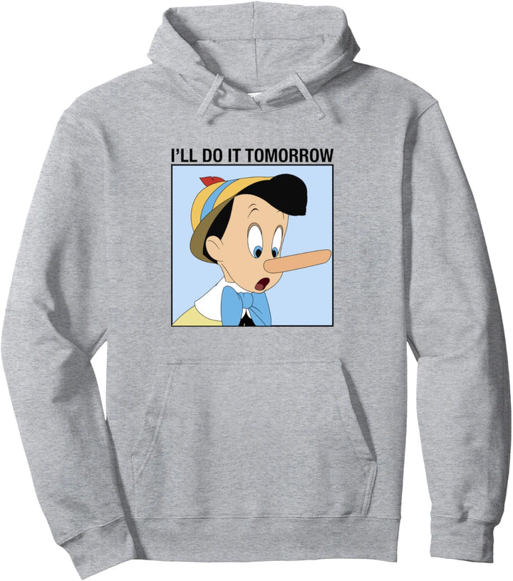 Disney Pinocchio Ich mache es morgen Pullover Hoodie