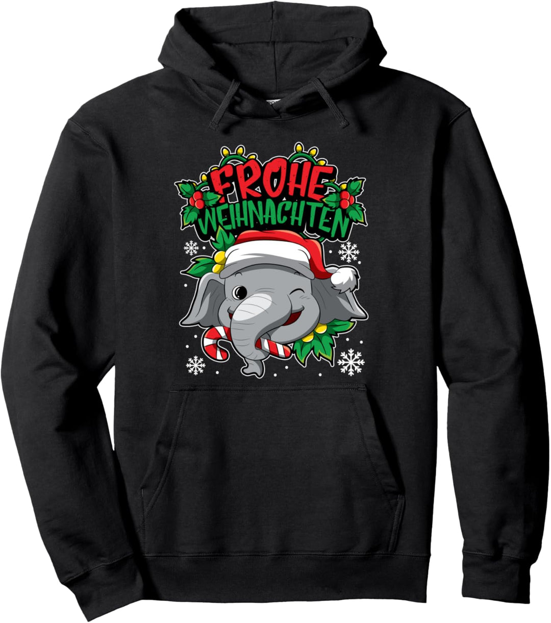 Frohe Weihnachten - Weihnachtstiere - Elefant Pullover Hoodie