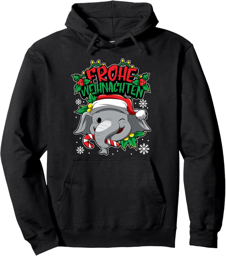 Frohe Weihnachten - Weihnachtstiere - Elefant Pullover Hoodie