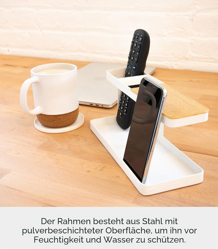 Yamazaki Tower Tisch-Organizer, Stahl, Weiss, One Size, Weiss