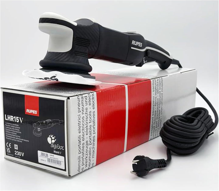 RUPES BigFoot Exzenter-Poliermaschine, 15 mm, Leistung 500 Watt, Klett-Schleifteller 125 mm, Karosse