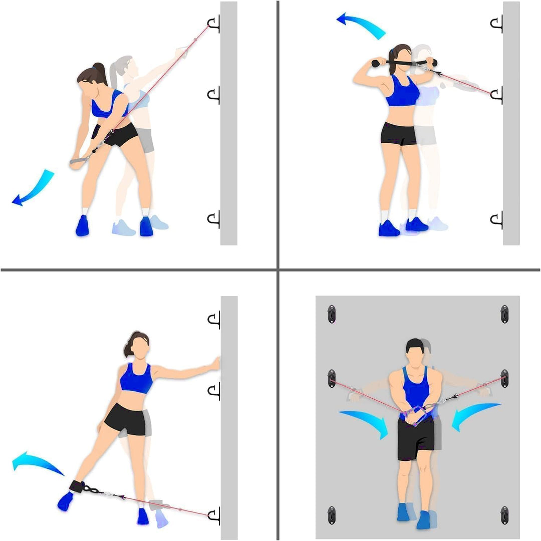 Wand-/Deckenhalter für Widerstandsbänder – Fitness-Haken für Schlingentrainer, Krafttraining & Homeg